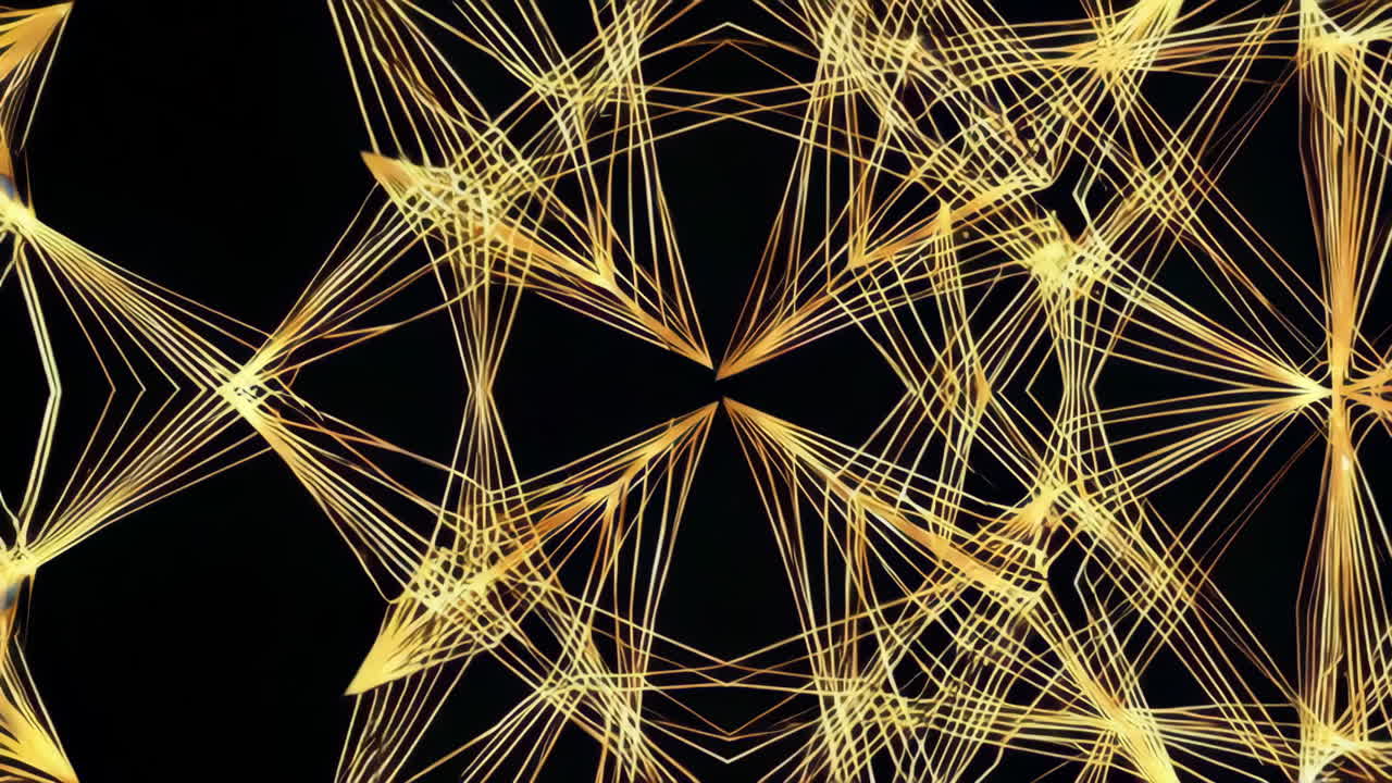 황금 기하학적 패턴