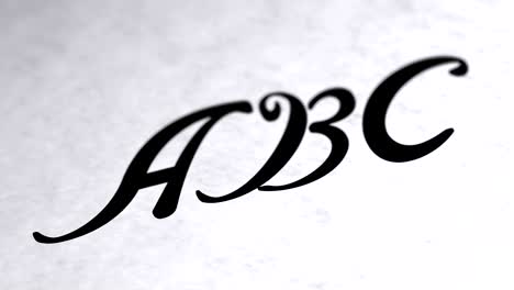 "abc" on the page. looping footage has 4k resolution.