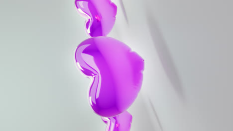 violet balloon hearts