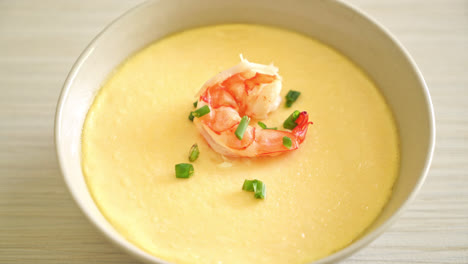 Steamed-egg-with-shrimp-and-spring-onions