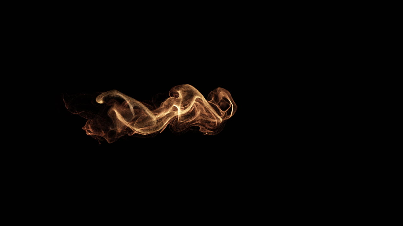 Effetti astratti di fumo e particelle