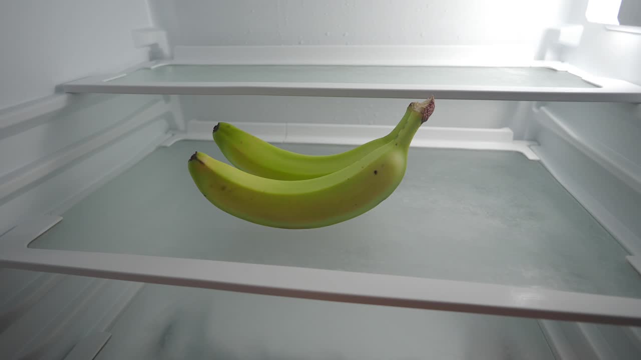Bananas in a Refrigerator
