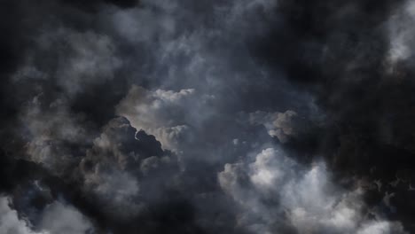 dark clouds and a thunderstorm 4k