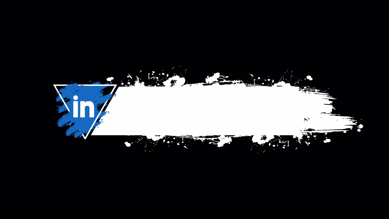LinkedIn-logo på sort baggrund