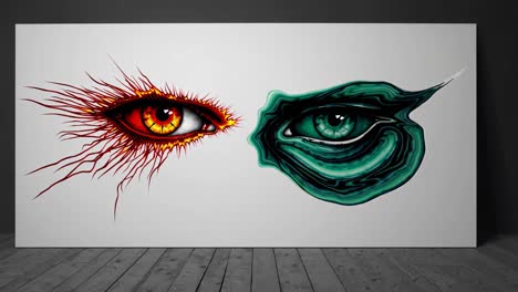 ojos dobles de fuerzas opuestas