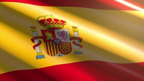 60fps bright shiny velvet spain flag  waving background, 3d uhd 4k seamless loopable animation60fps bright shiny velvet spain flag  waving background, 3d uhd 4k seamless loopable animation