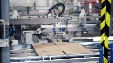 automated packaging system in a factory