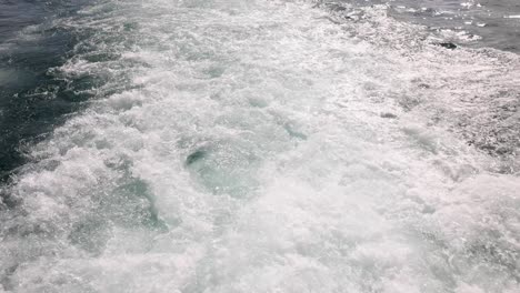 wake of a boat on the ocean