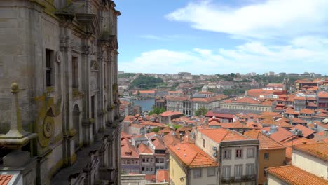porto city panorama from pillory of porto square