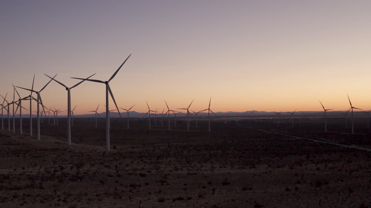 molinos de viento del desierto de mojave