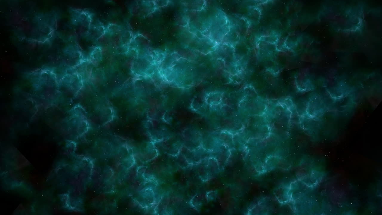 universo con polvo volador y nubes azules profundas