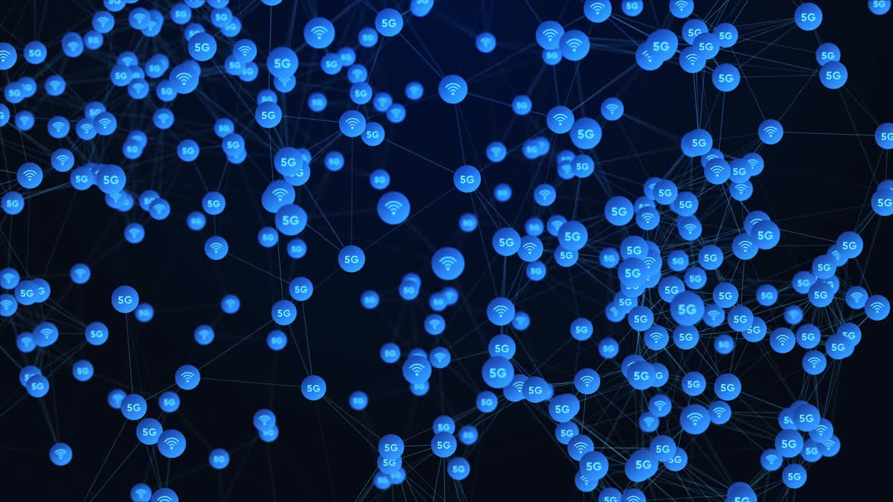 5g highspeed connection cybersecurity digital data of modern technology of the internet loop