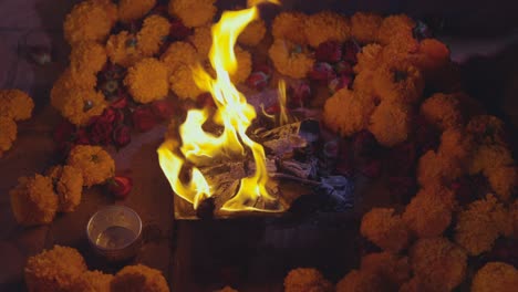 religious ceremony for agni the hindu fire god