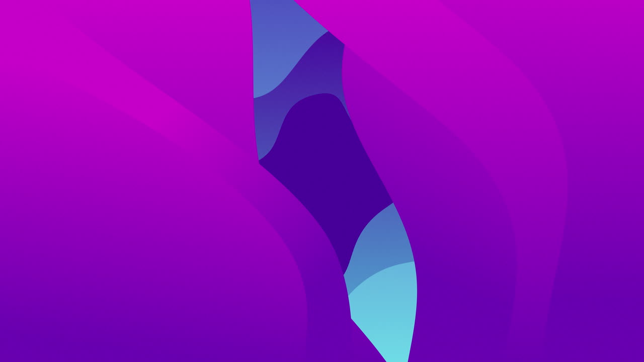 Animation of undulating purple and grey organic forms moving on dark background