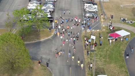 Línea-De-Salida-De-La-Carrera-De-Maratón