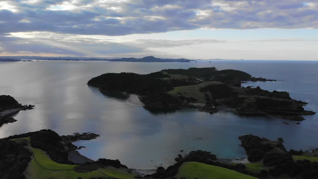 웨이와에토레아 섬 의 공중 전망