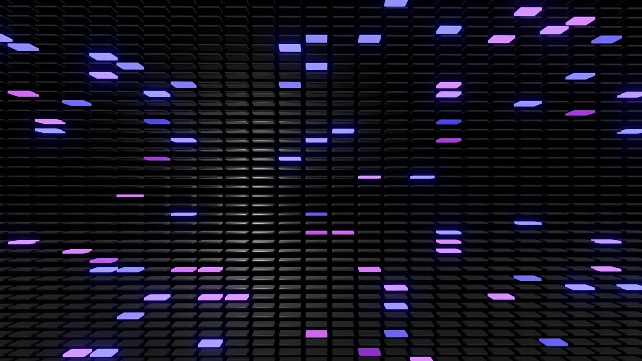simple geometric background with colorful frames flashing like neon lights, looping smooth animation in 4k. Creative colorful background. VJ loop.