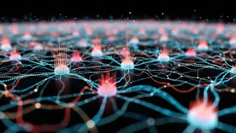 exploring dynamic connectivity in neural networks: a visual representation of interconnected nodes capturing complex data flow and interaction patterns