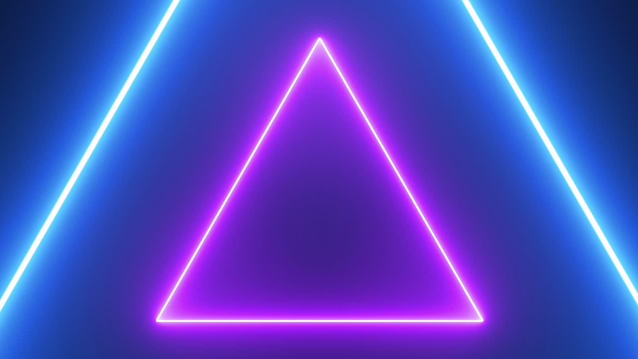 fondo de triángulos de neón