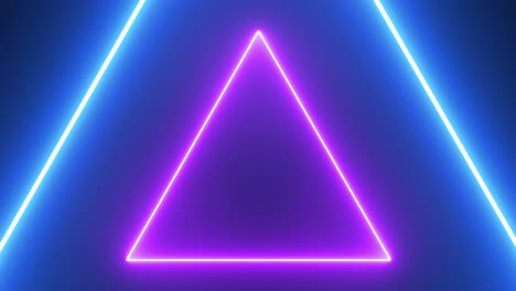 neon triangles background