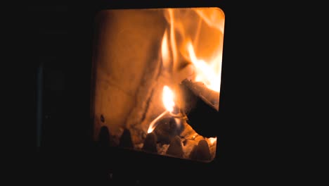 fireplace in a cottage in the nature, outdoor, camping