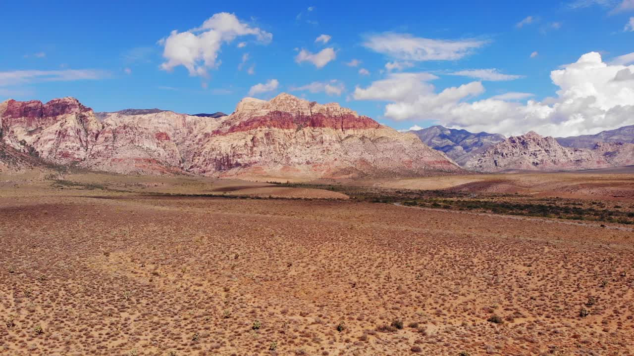 Red Rock Canyon National Recreation Area, scenic loop, and aerial panorama
