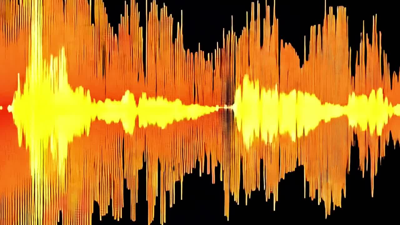 추상적인 음파 시각화