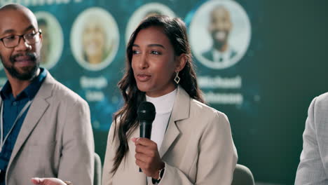 panel discussion at a conference