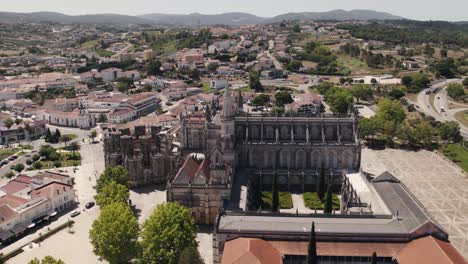 stunning view of batalha monastery or santa maria da vitoria convent, portugal