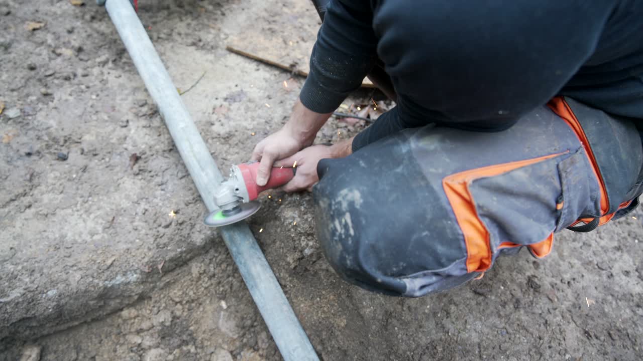 作業用カッティングチューブ アングルグラインダー