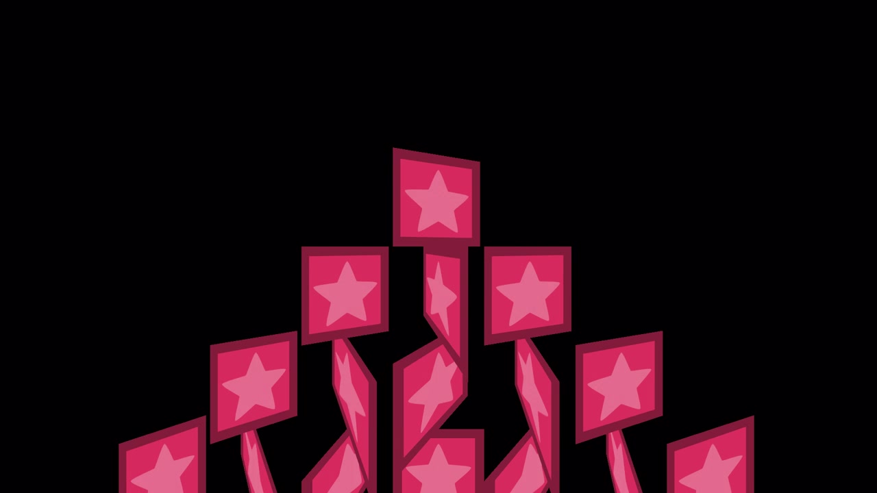 Disegno a stella rosa