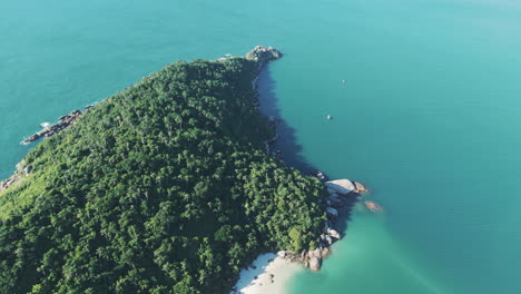 beautiful campeche island seen from above