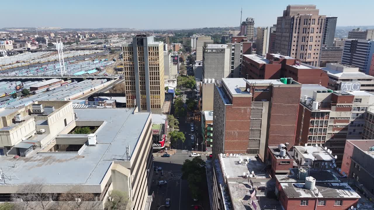 Aerial View of Johannesburg Cityscape