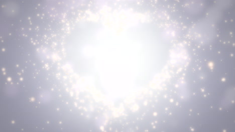primer plano corazones blancos de amor con fondo de boda