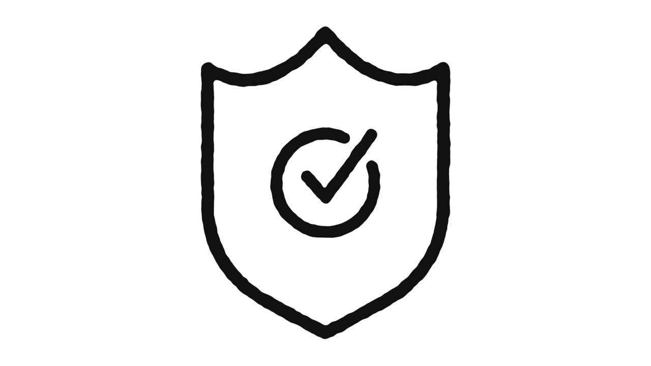 imágenes de animación de icono de protección y canal alfa