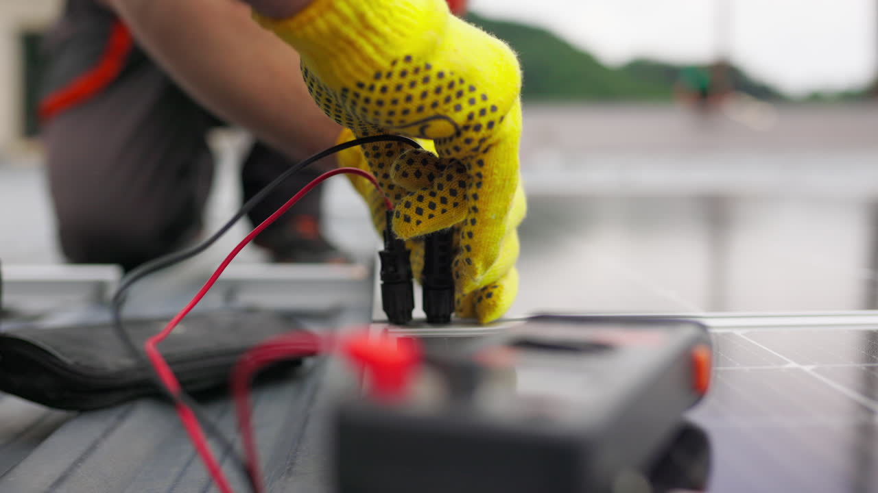 instalación y ensayo de paneles solares