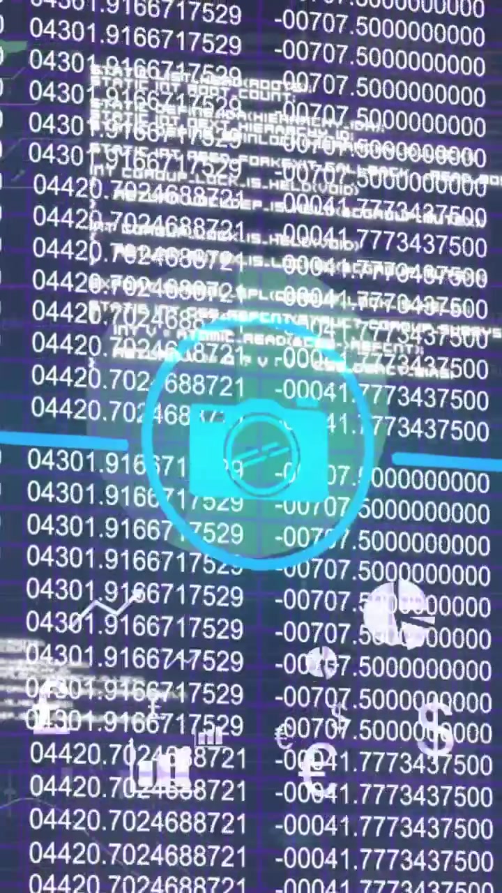 Animation of icons and data processing