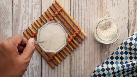 ingredientes para la mezcla de pan