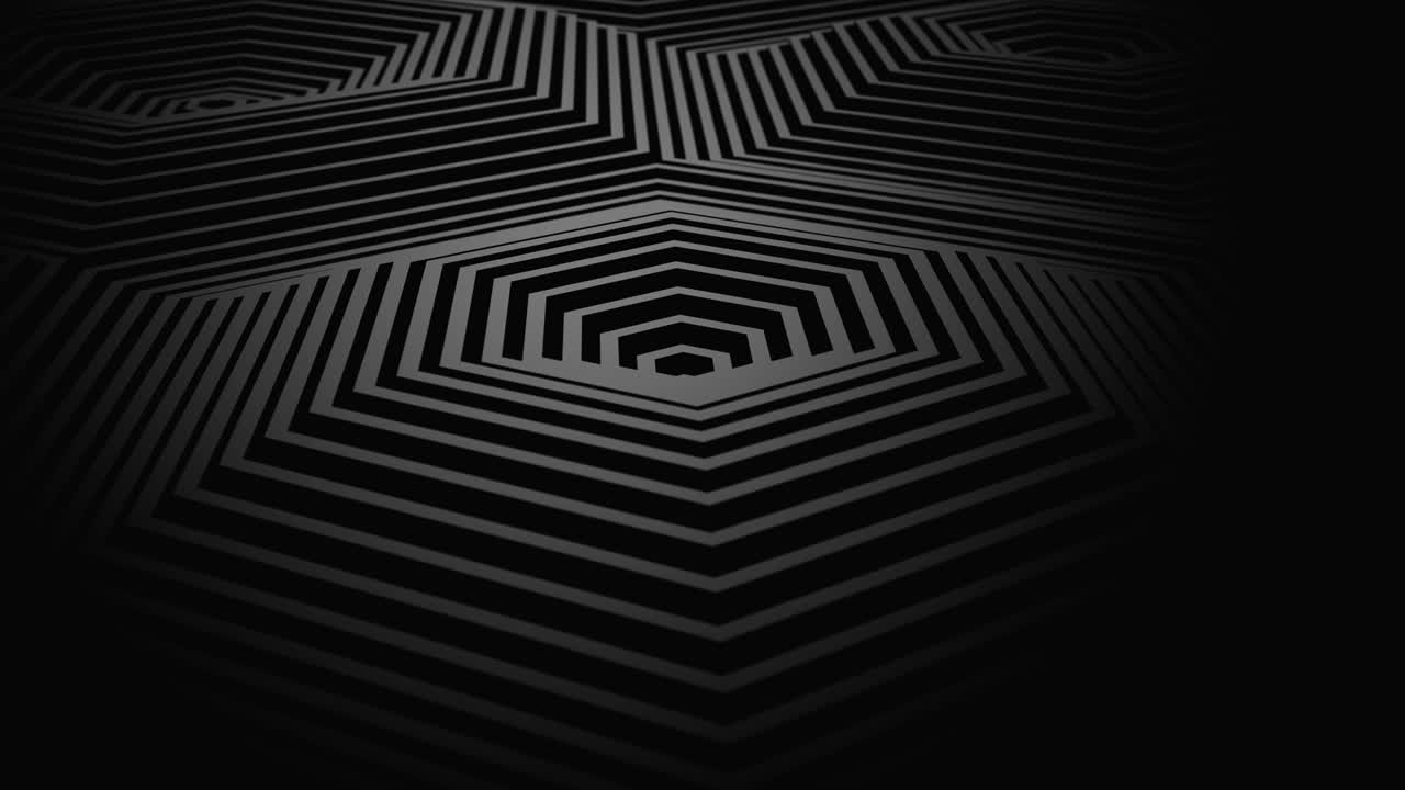 los hexágonos formaron una onda