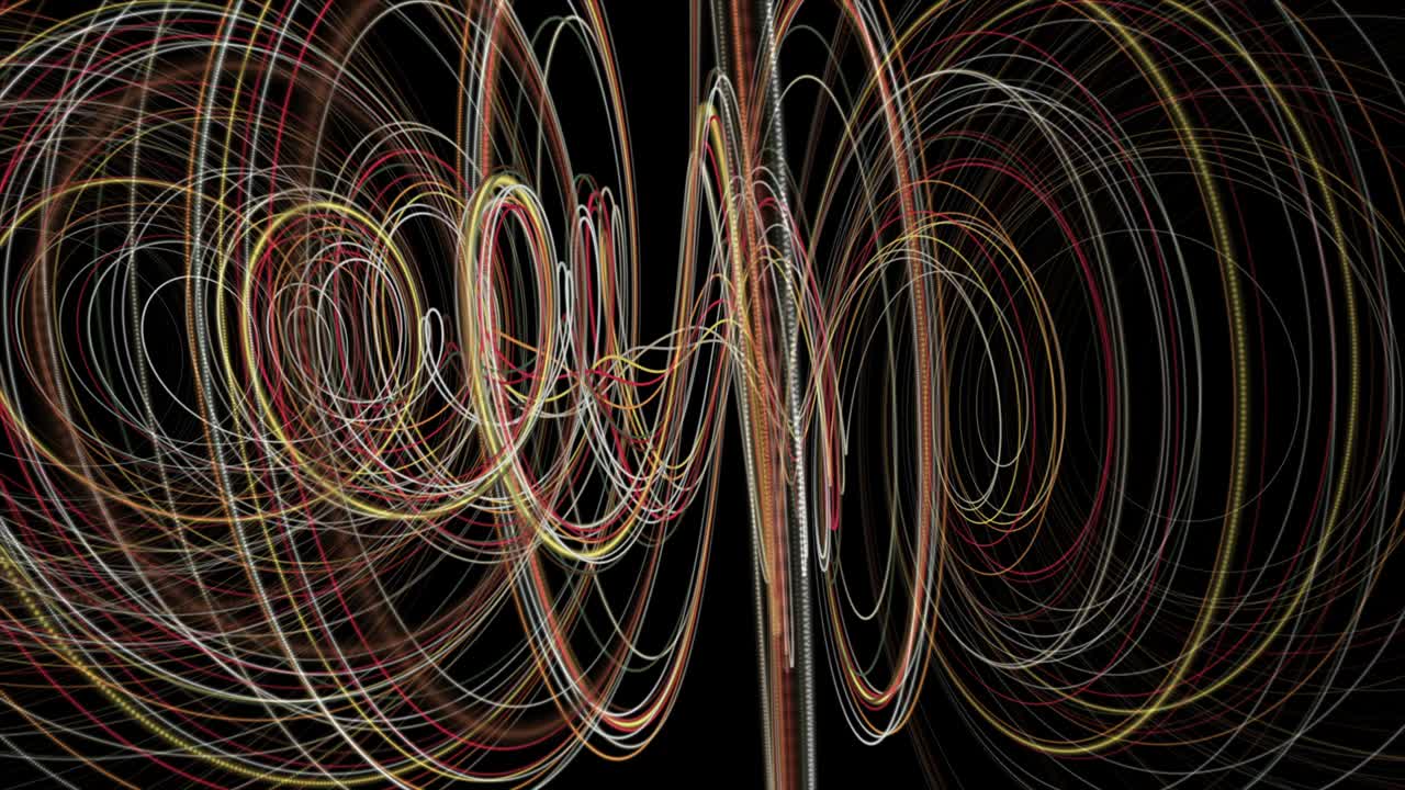 футуристическая анимация с полосатой волной объекта в замедленном движении, 4096x2304 петля 4k