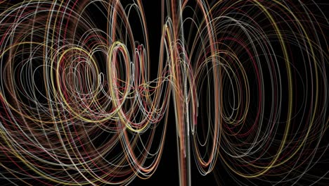 futuristic animation with stripe wave object in slow motion, 4096x2304 loop 4k