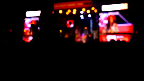 free public music concert performance. spectators clapping and cheering, 4k