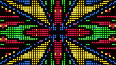 la animación de bucle de vj del mosaico de píxeles ver08.