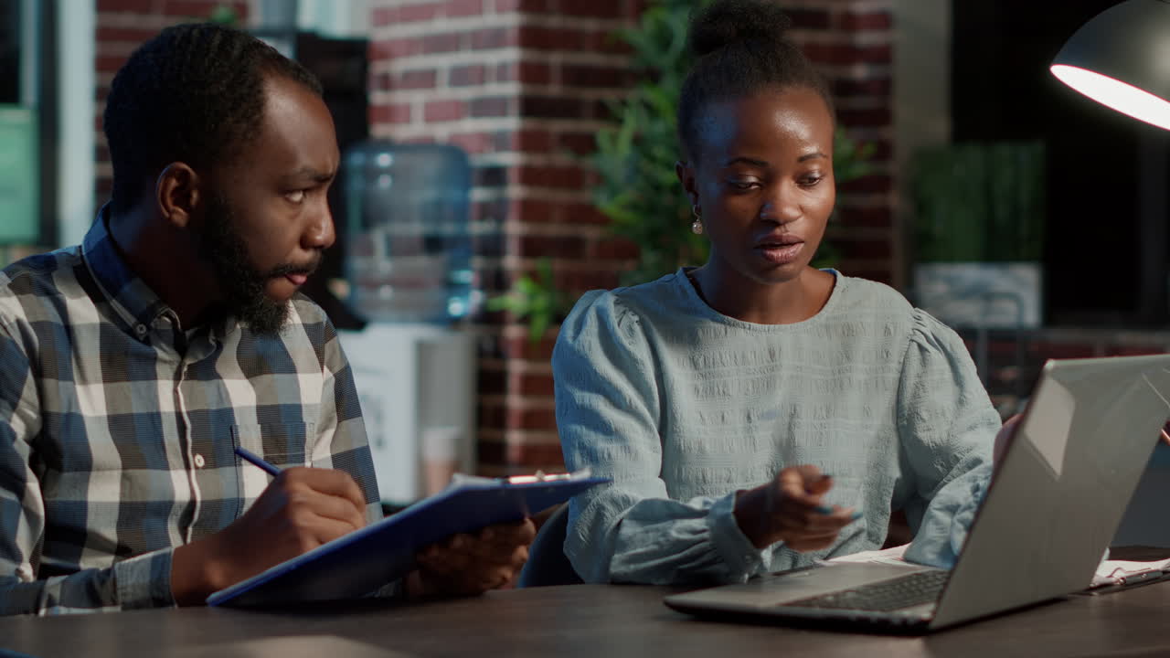 Business team brainstorming ideas to create stock exchange strategy