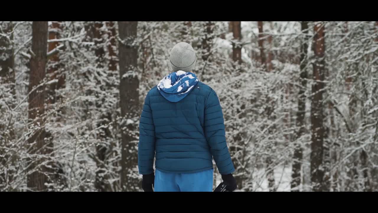 A modern video template designed for snow overlay content