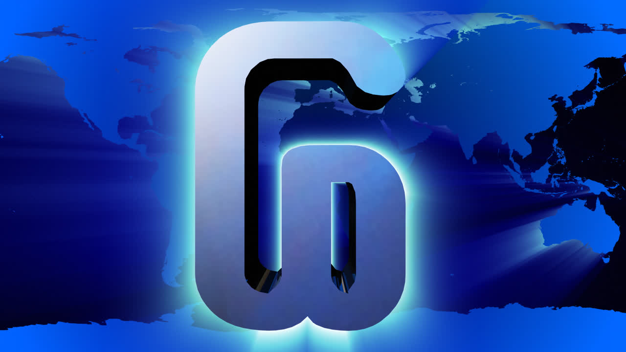 символ почты на карте земли.