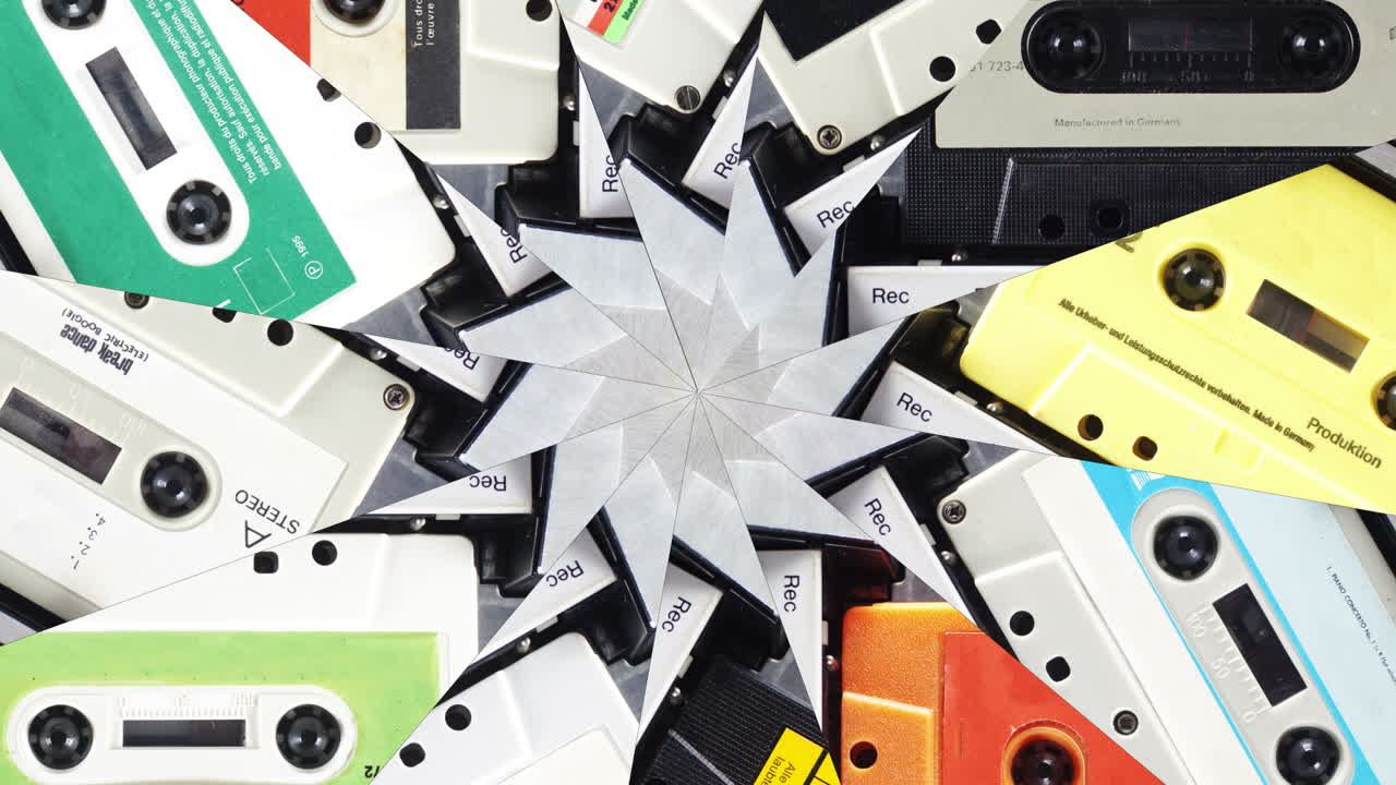 추상 카세트 나선형 0