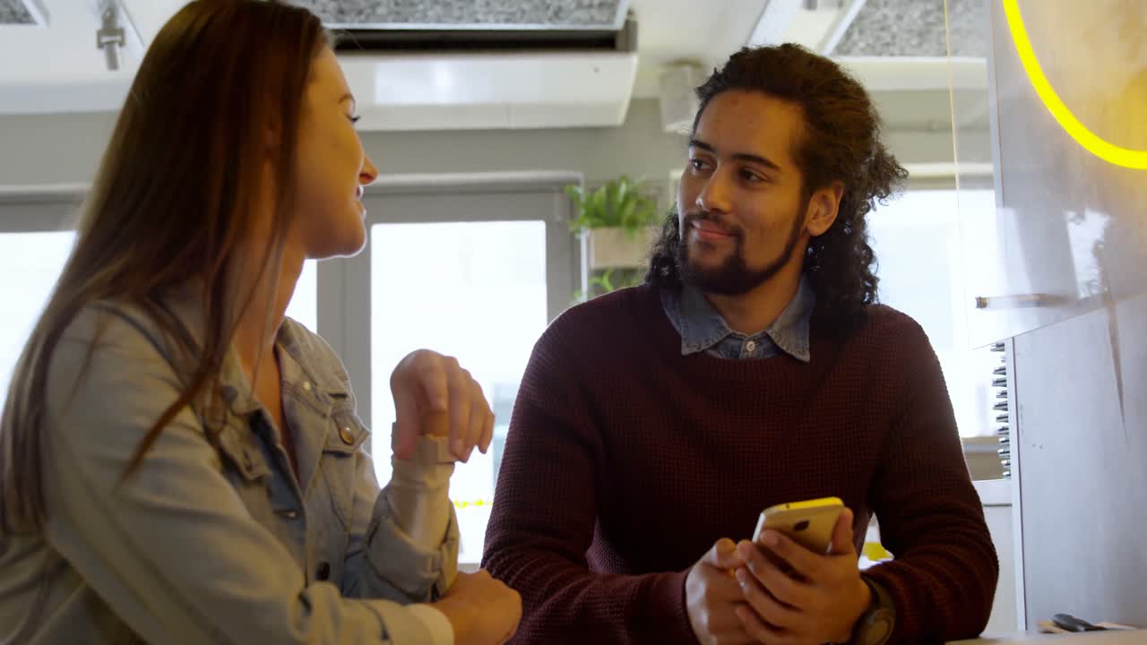 Couple interacting to each other 4k