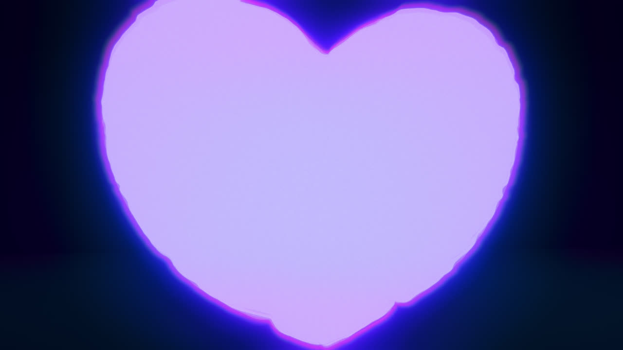 Blue energy heart shapes on a dark background