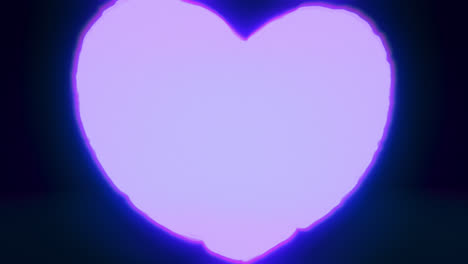 blue energy heart shapes on a dark background